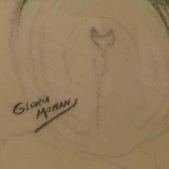 GLORIA MORAN ORIGINAL PASTEL PAINTING BROWN AND BIGELOW ADVERTISING ARTIST