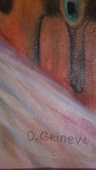 Belle Original Oil painting by Oksana Grineva