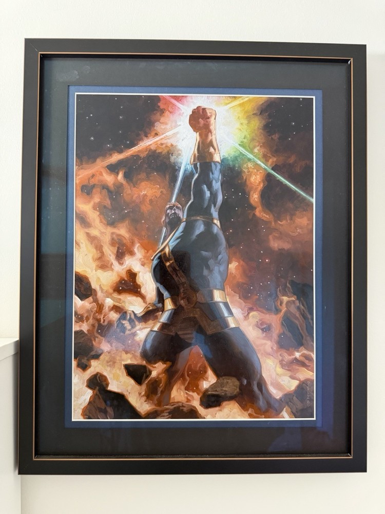 Thanos OA Painting Commission By David Palumbo With Masterpiece Glass Frame 🔥