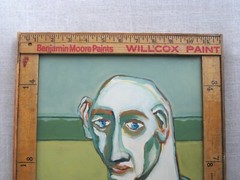 Framed Male Portrait Painting Original Masculine Men, Fine Art