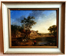 John Dearman (active 1824-1857) English rural scene oil on wood