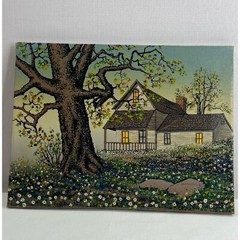 H. HARGROVE SERIGRAPH ON CANVAS Vintage 1970,s