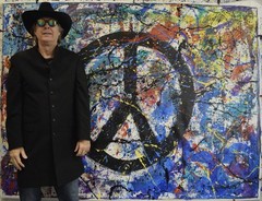 Jackson Pollock Style Giant Canvas Painting 84”X62” (7 Foot) Abstract Modern XL