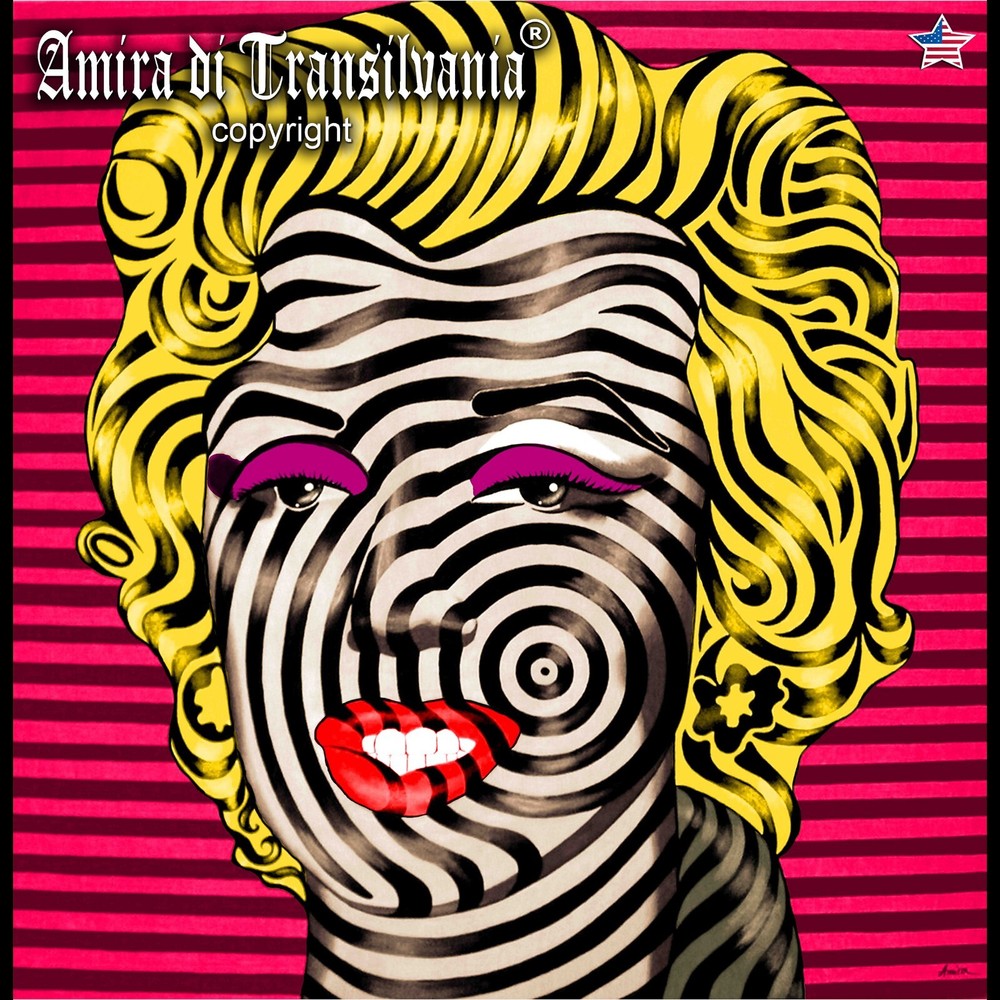 Contemporary Wall Art Pop Painting Marilyn Monroe Image Famous Celebrity Artist