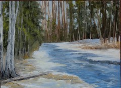 Landscape painting, original oil painting, new, signed