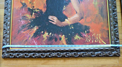 VTG Pair LARGE Lee Burr Spanish Revival Paintings MCM Matador Flamenca Dancer