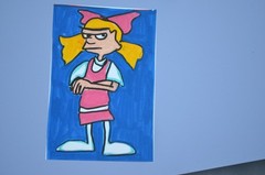 ACEO Original Art Hey Arnold Helga Not a print signed