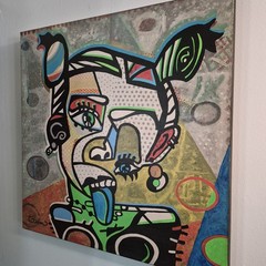 Miley Cyrus Painting – Original Painting 24″x24″ By CBaum Artist