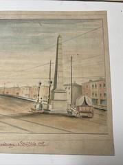 ANTIQUE PAINTING COLLECTION 1910’S SIGNED MORRIS DATED LANDSCAPE HISTORIC SITES