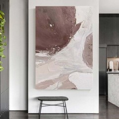 Home Decoration Poster Wabi Sabi Style Handmade Oil Painting Abstract Wall Art