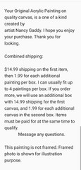 Original Abstract Super Hero Woman 14 x 11 Canvas Wall Painting