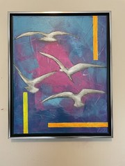 Original acrylic art painting – Soaring High : Fun filled adventure