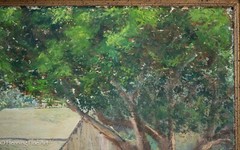 Beautiful Vintage Impressionist Painting of Old Florida Southern Cracker House
