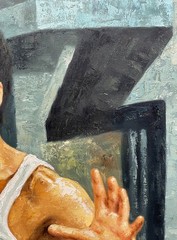 BRUCE LEE Painting, Return of The Dragon – Kung Fu Art – Chuck Norris