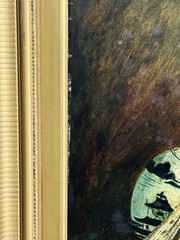 ANTQ British School Still Life With Game Birds O/C Signed M. E. Wood, Dated 1889