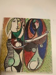 paintings on canvas original Abstract in Picasso style signed