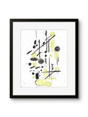 Original Neo Expressionism Art 11×14 Bright Abstract Geometric Pop Painting Pape