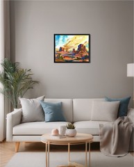 11×14 Original Monument Valley Acrylic Painting on Canvas | Signed Southwest Art