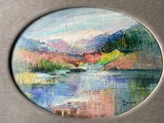 Iris RAQUIN (1911-1997) – Oil Canvas Signed – Lake District in United Kingdom