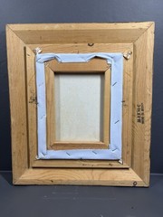 C. Manuel Signed Original Impressionist Oil Painting Captain and Boy Wood Frame
