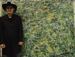 Jackson Pollock Style Giant Canvas Painting 81”X62” (6 Foot 9 inch) Abstract