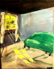 Painting on canvas Gouache