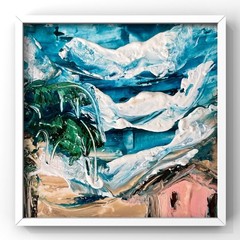 Pacific Ocean Dreamscape Oil Painting Coastal Abstract Seascape Art