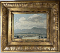 DWIGHT C HOLMES TEXAS ANTIQUE PLEIN AIR IMPRESSIONIST DESERT LANDSCAPE PAINTING