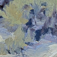 Fine Art Oil Painting Landscape Sage Brush Signed NV Artist Kathryn Grider 10×10