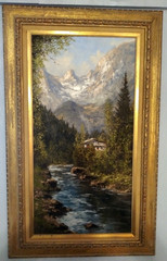 KURT MOSER (1926-1982) Oil Painting on Canvas 15 1/2″ x 30″