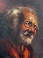 Alberto Cecconi (Firenze 1897-1971) Oil On Canvas Painting Fine Realism Art