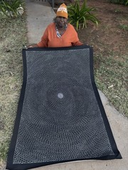 Mary Rumble Pitjara.Highly Collectable Aboriginal Art. Incl COA and photo’s