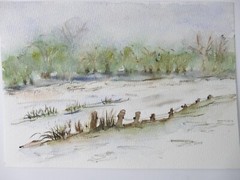Ingeborg Jakob Wilhelmshaven Aquarell unsigniert undatiert 13×18,5cm To-5049