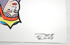 Signed Artwork – The Queen of Hearts – Artist Zero – 2005 – 11″ X 17″