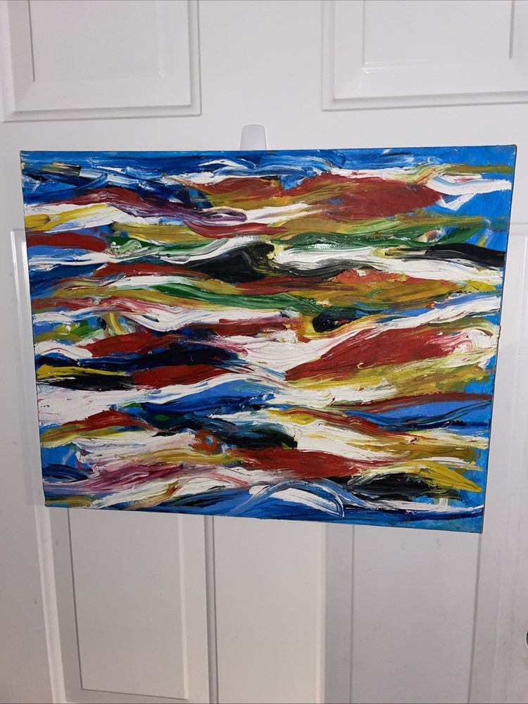 Original Oil Painting. 20×16” Thick Textured. Barbara J Koivisto 1995 NYC