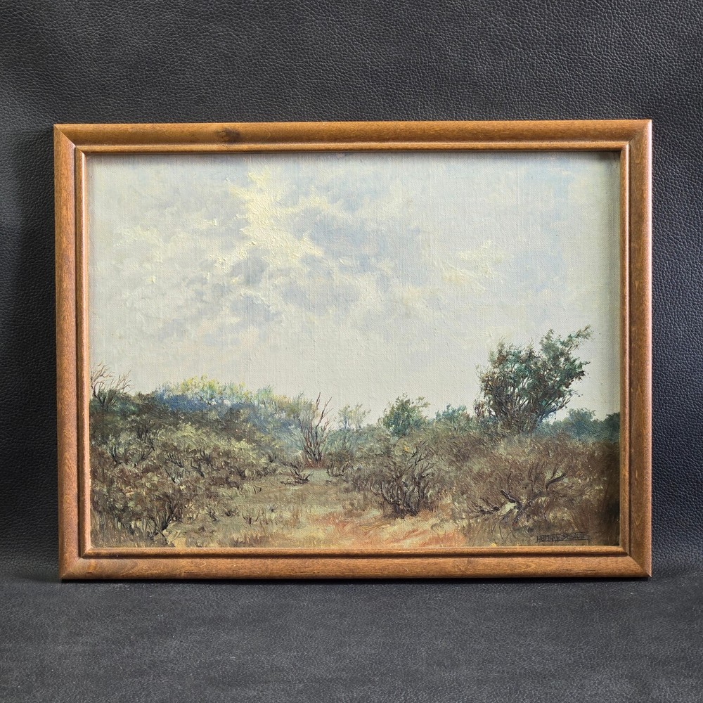 Vintage Henri Versluys Belgium Landscape Painting, 12″ x 16″, Framed & Signed