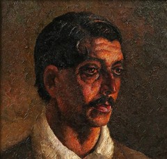 Antique Painting Spain Barcelona „Juan Soler Puig“ Portrait Man Nonell