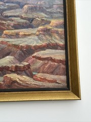 Antique Grand Canyon Painting Landscape Unsigned Nell Walker Warner 1930’s Oil