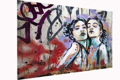 STREET ART canvas graffiti poster girls print STENCIL WALL painting licensed