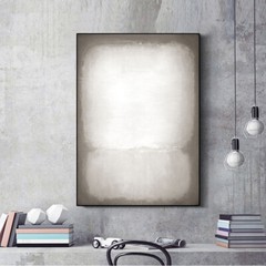 Hand Painted High-end Oil Painting Light Luxury Gray White Decorative Painting