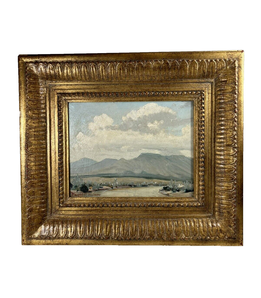 DWIGHT C HOLMES TEXAS ANTIQUE PLEIN AIR IMPRESSIONIST DESERT LANDSCAPE PAINTING