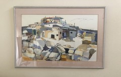 Sari Staggs Signed Framed Serigraph PINK WALPI