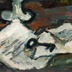 Madeleine Flaschner (1933-2022) – 1960 Oil, Still Life with Key