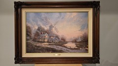 Thomas Kinkade Wind of the Spirit Canvas 27×18 Hand Highlighted w/ Frame 35×26