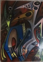 acrylic on masonite Angel Alfonso cuban beautiful art 60×42 cm. 1993 Fusion