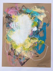 OOAK original painting artwork Contemporary Abstract Colorful Energy #22 byKatC