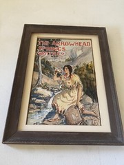 1909 Original Art Langdon Smith Painting Arrowhead Water Advertisement Signed