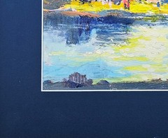 Oil painting Walk Ukrainian painter canvas Unframed Decor original landscape