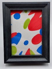 „Biology 11“ REASOR ACEO ATC CARD Framed Original Abstract Painting 2.5×3.5