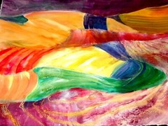 Original Watercolor Painting by Betty Jo Fitzgerald ROLLED GOLD 28″ x 22″
